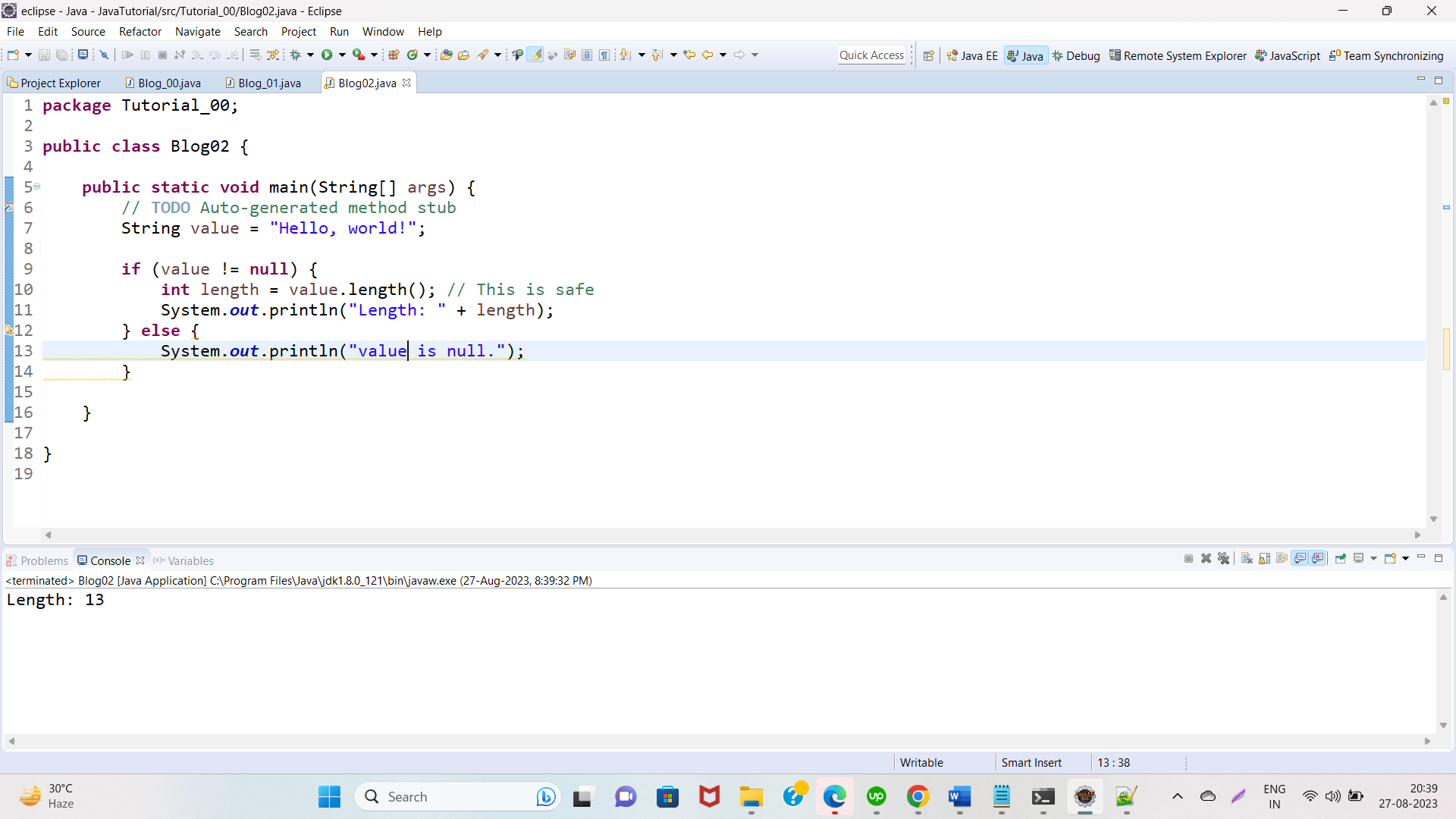 NullPointerException in Java | Code2night.com