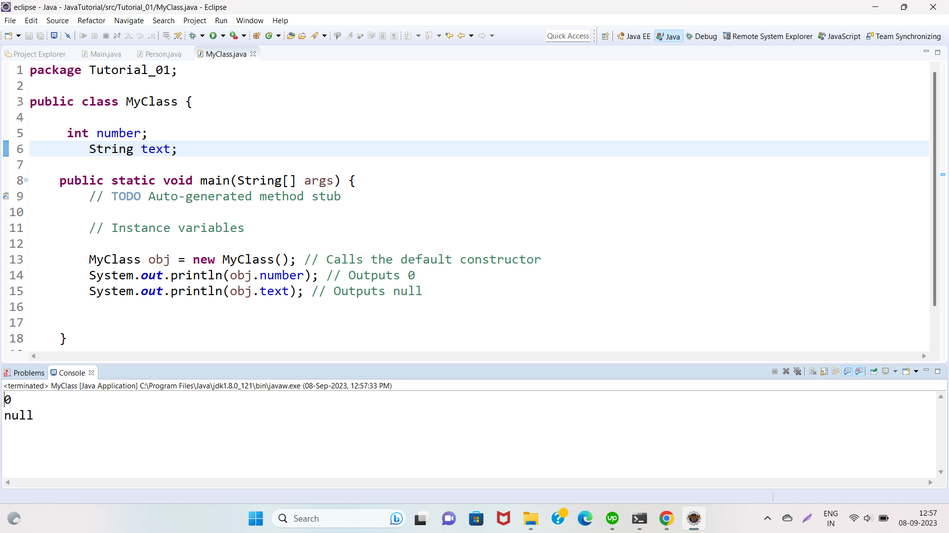Default constructor in java | Code2night.com