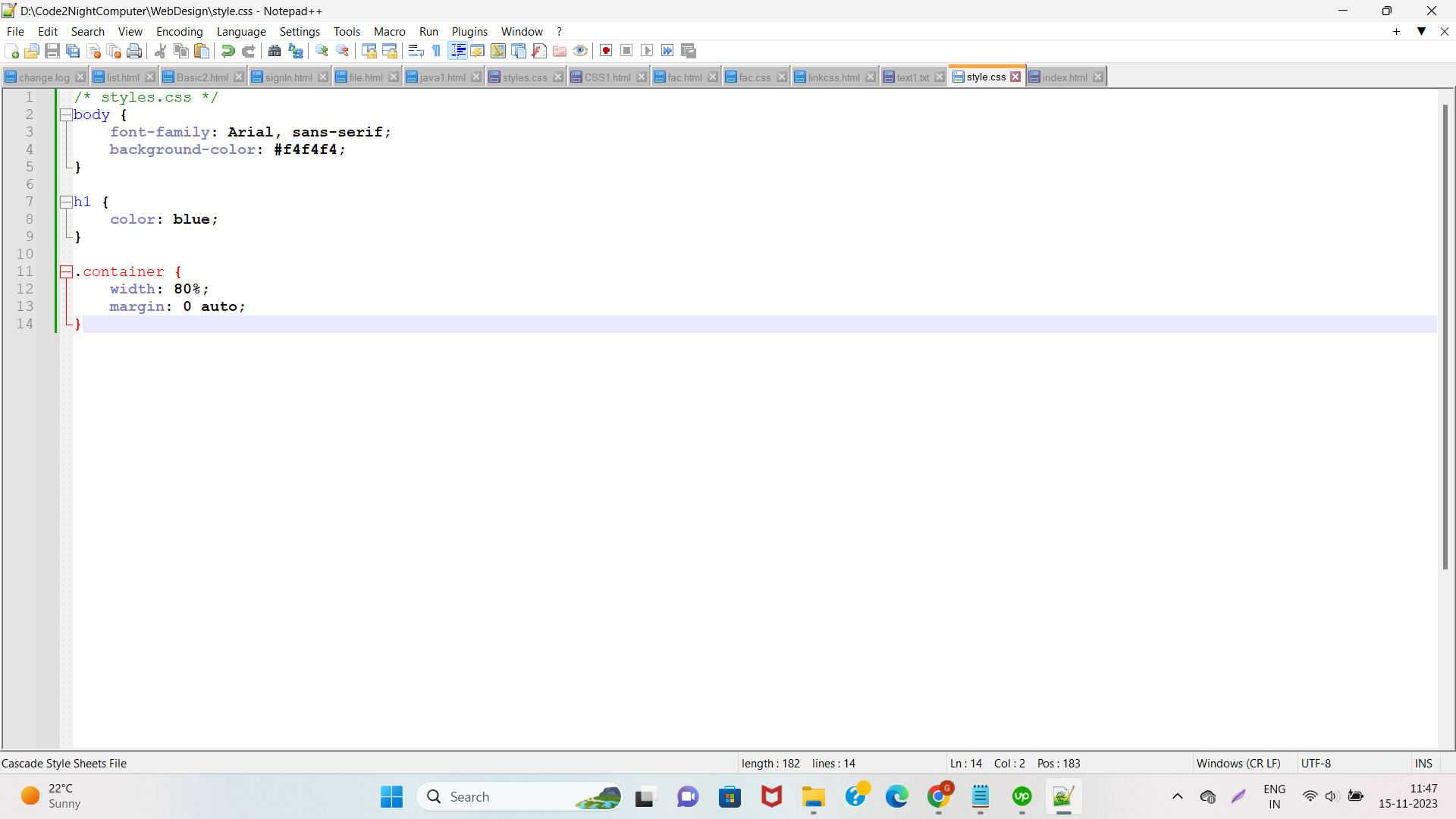 External CSS in HTML | Code2night.com