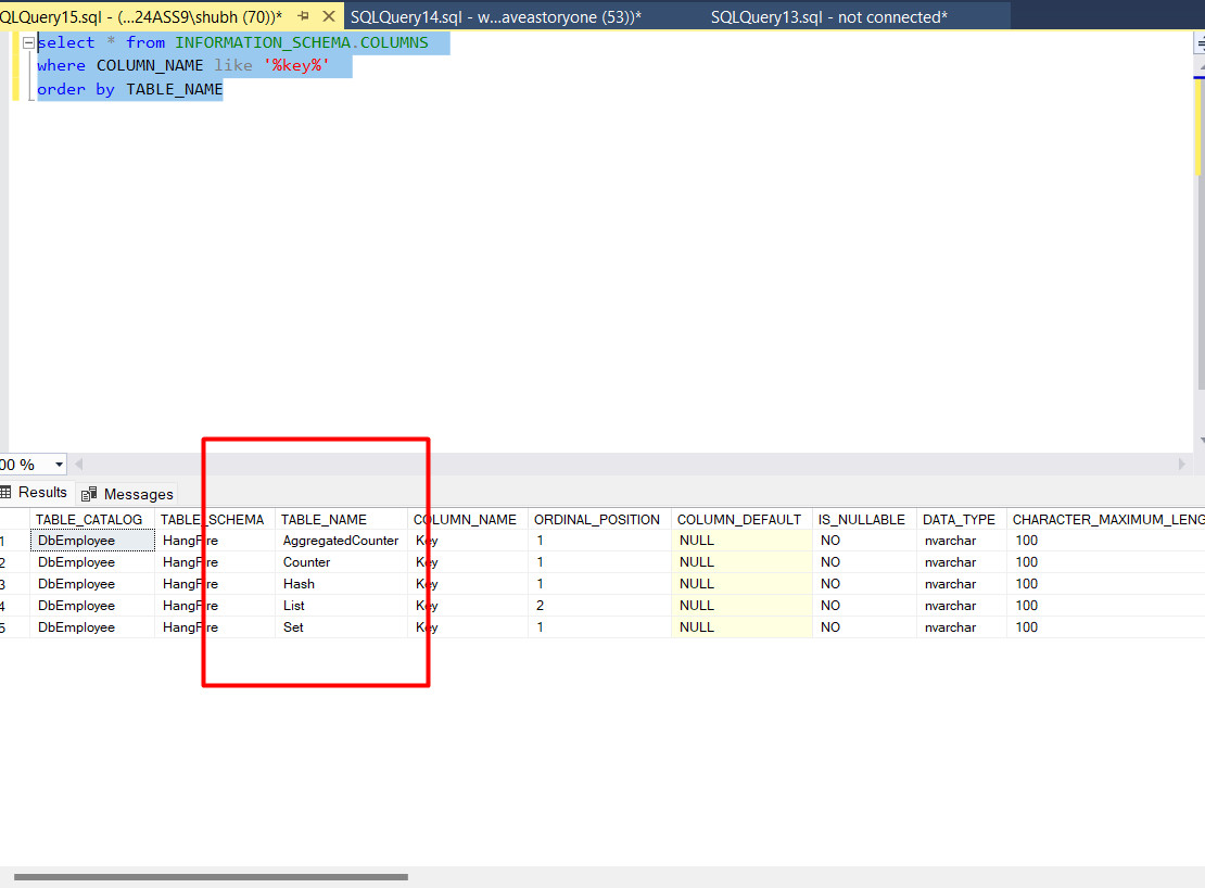 How To Find All Tables By Column Name 5131